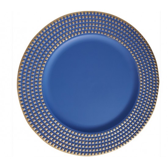 SOUSPLAT AZUL COM DETALHES DOURADO SOUSPLAT AZUL COM DETALHES DOURADO