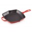 GRELHA QUADRADA VERMELHA 26CM - LE CREUSET