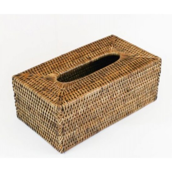PORTA LENCOS DE PAPEL RATTAN MANDALAY 26x14x10