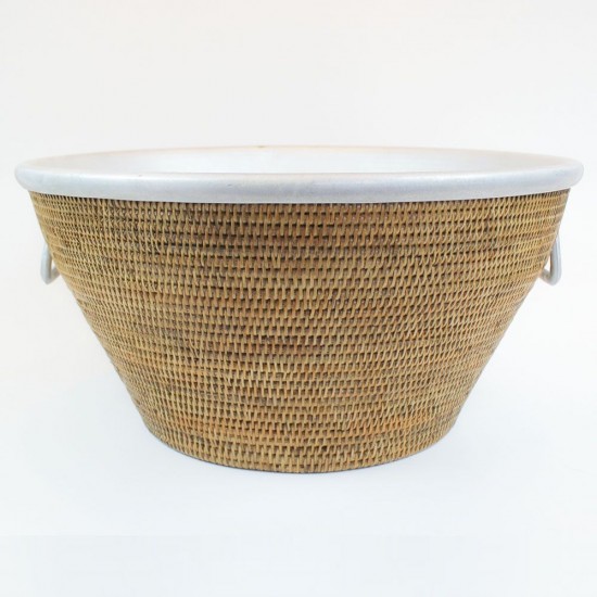 CHAMPANHEIRA EM RATTAN E ALUMINIO NUSA 54CM CHAMPANHEIRA EM RATTAN E ALUMINIO NUSA 54CM