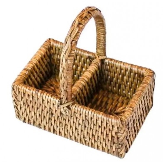 PORTA ADOCANTE EM RATTAN GILI 12X8CM