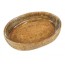 REFRATARIO OVAL C/ SUPORTE RATTAN 32CM