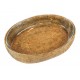 REFRATARIO OVAL C/ SUPORTE RATTAN 32CM