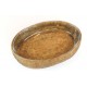 REFRATARIO OVAL C/ SUPORTE RATTAN 32CM