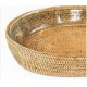 REFRATARIO OVAL C/ SUPORTE RATTAN 32CM