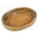 REFRATARIO OVAL C/ SUPORTE RATTAN  41CM