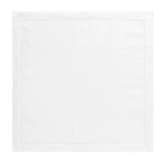 GUARDANAPO LINHO BRANCO 50X50CM