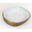 TRAVESSA DE PORCELANA OVAL 30X23CM C/ RATTAN MAYA