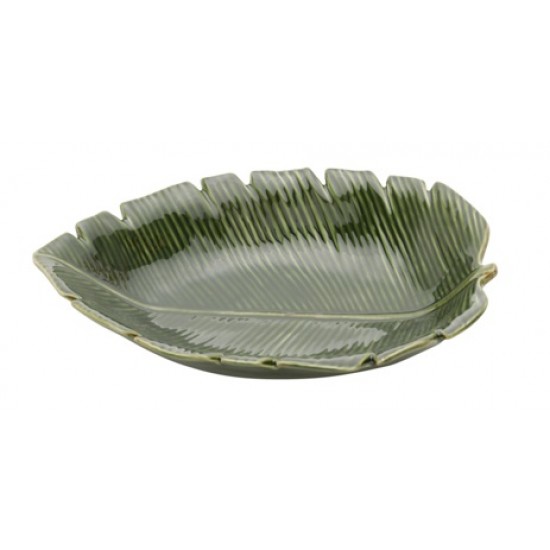 FOLHA CERAMICA BANANA LEAF 23X16CM