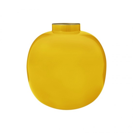 VASO EM METAL AMRELO 23CM - PIP STUDIO