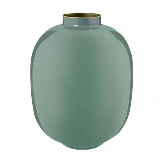 VASO EM METAL VERDE AGUA 32CM - PIP STUDIO