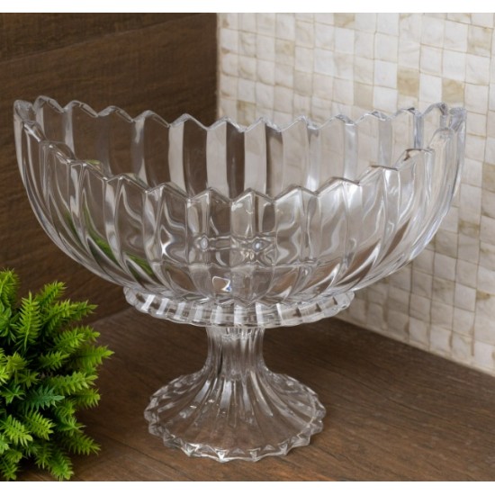 CENTRO DE MESA DE CRISTAL DE CHUMBO C/PE GENEVA 28x15x23CM CENTRO DE MESA DE CRISTAL DE CHUMBO C/PE GENEVA 28x15x23CM