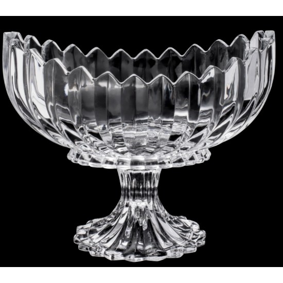 CENTRO DE MESA DE CRISTAL DE CHUMBO C/PE GENEVA 28x15x23CM CENTRO DE MESA DE CRISTAL DE CHUMBO C/PE GENEVA 28x15x23CM