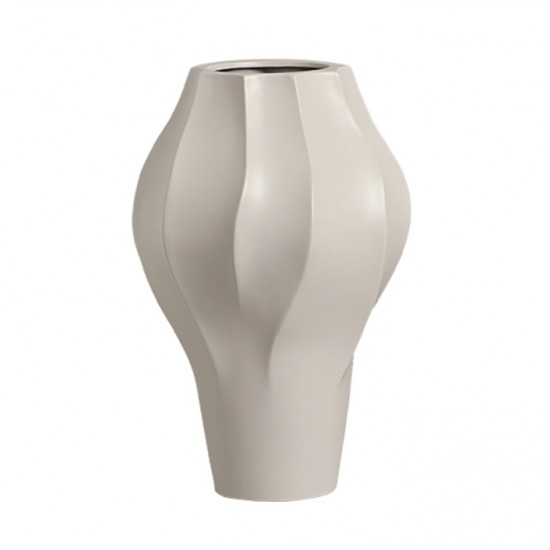 VASO EM CERAMICA OFF WHITE FOSCO G