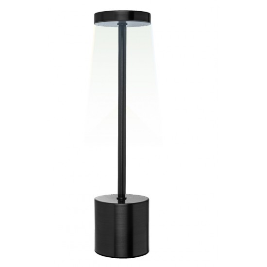 LUMINARIA DE MESA LED 3 TONS USB ELEGANCE PRETA PLASTICO LUMINARIA DE MESA LED 3 TONS USB ELEGANCE PRETA PLASTICO