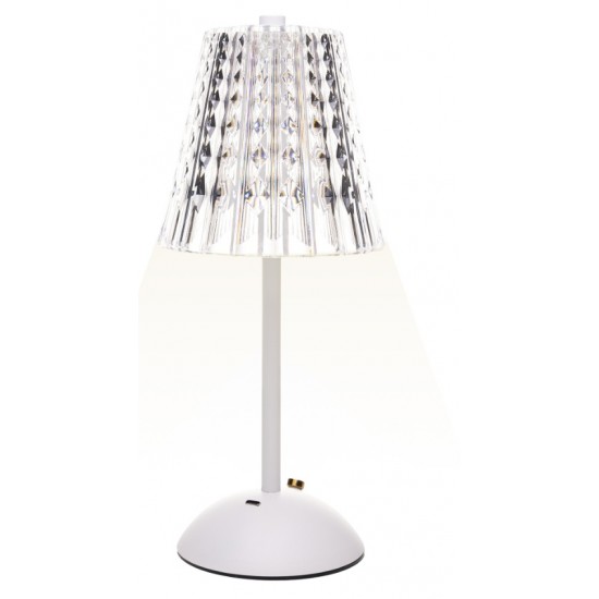 LUMINARIA DE MESA LED 3 TONS USB LEUMINA BRANCA PLASTICO LUMINARIA DE MESA LED 3 TONS USB LEUMINA BRANCA PLASTICO