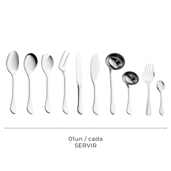 FAQUEIRO DE ACO INOX C/ CAIXA LITOGRAFADA AVALON 130 PÇS