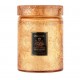 VELA POTE VIDRO RELEVO SPICED PUMPKIN LATTE G 100H VELA POTE VIDRO RELEVO SPICED PUMPKIN LATTE G 100H