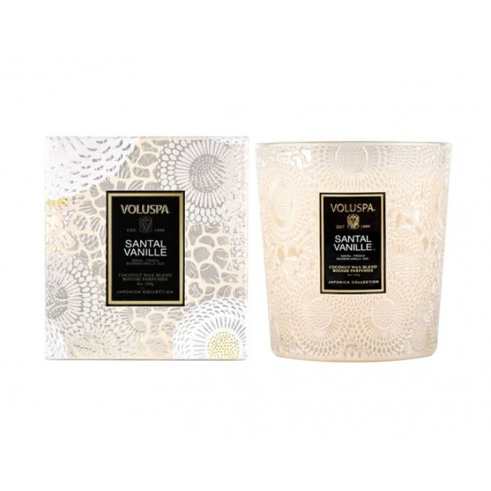 VELA COPO VIDRO CLASSICO SANTAL VANILLE 60H VELA COPO VIDRO CLASSICO SANTAL VANILLE 60H