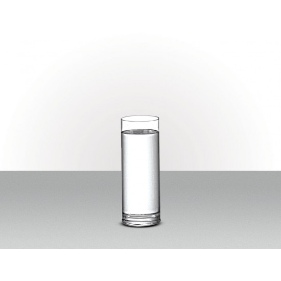 VASO DE VIDRO TRANSPARENTE 24CM