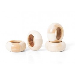 CJ 4 ARGOLAS DE GUARDANAPO QUARTZO NATURAL CJ 4 ARGOLAS DE GUARDANAPO QUARTZO NATURAL