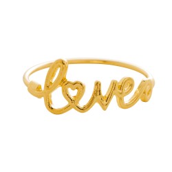 CJ 4 ARGOLAS GUARDANAPOS ZINCO LOVE DOURADO - 61400 CJ 4 ARGOLAS GUARDANAPOS ZINCO LOVE DOURADO - 61400