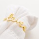 CJ 4 ARGOLAS GUARDANAPOS ZINCO LOVE DOURADO - 61400