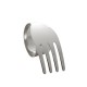 CJ 4 ARGOLAS GUARDANAPOS METAL GARFO PRATEADO - 61409
