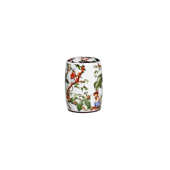 MINI GARDEN SEAT MACACO BRANCO P