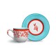 XICARA DE CAFE C/PIRES RETO CORAL XICARA DE CAFE C/PIRES RETO CORAL