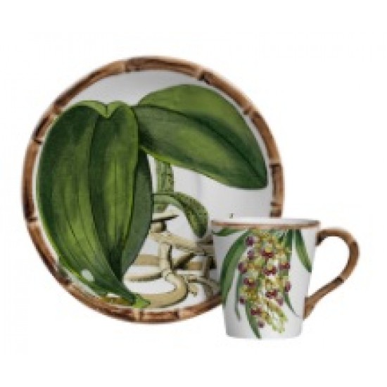 XICARA DE CHÁ ORQUIDEAS