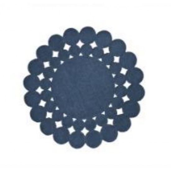 JG AMERICANO SFERE AZUL C/ BORDADO AZUL 40CM REDONDO
