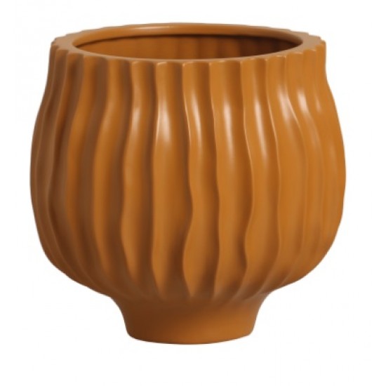 VASO LINHAS MARROM 20,8x20