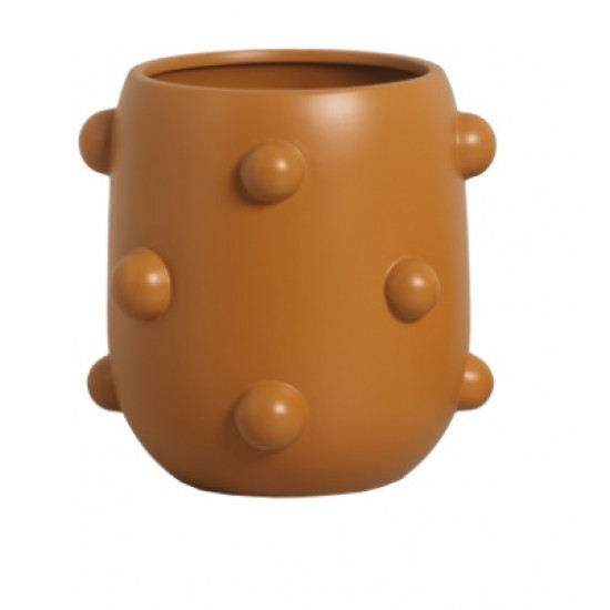 VASO BOLAS MARROM 23,2x22,8