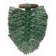 CONJUNTO DE 4 ARGOLAS GUARDANAPO  MACRAME VERDE
