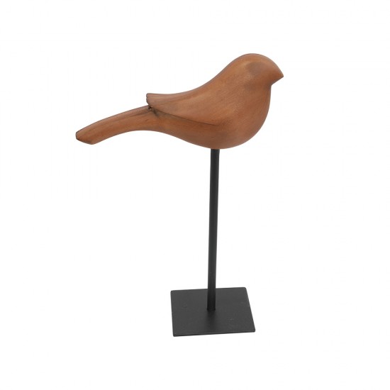 PASSARO PARA DECORAR EM MADEIRA E METAL