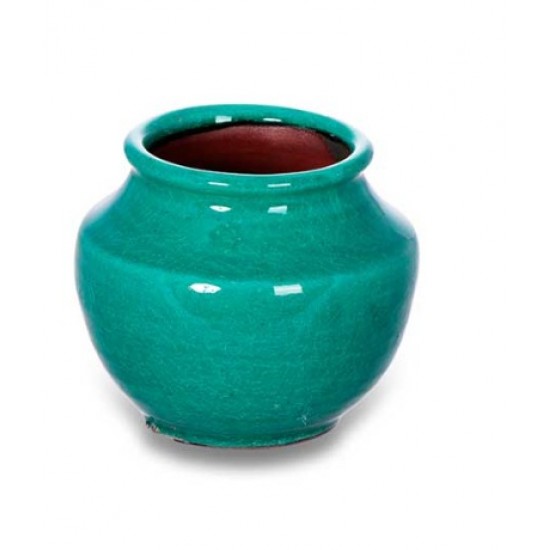 VASO EM CERAMICA VERDE AGUA M VASO EM CERAMICA VERDE AGUA M