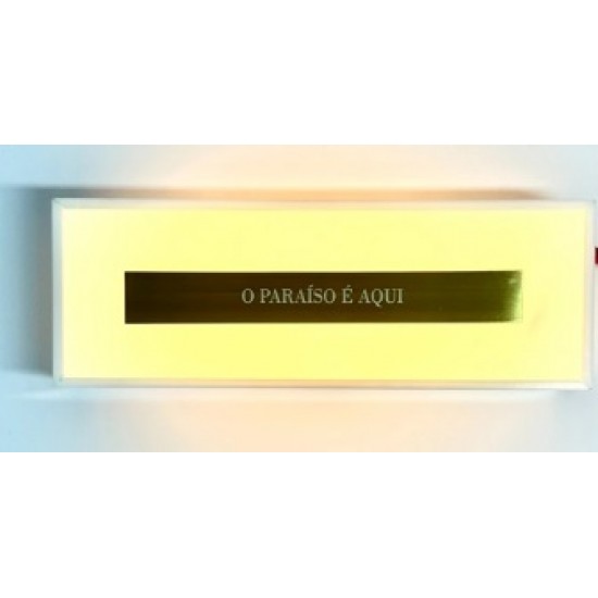 LUMINARIA CAIXINHA INSPIRAÇAO - O PARAÍSO É AQUI LUMINARIA CAIXINHA INSPIRAÇAO - O PARAÍSO É AQUI