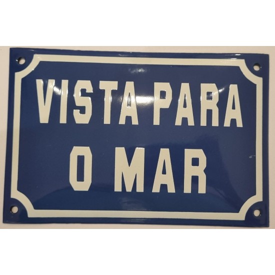 PLACA VISTA PARA O MAR