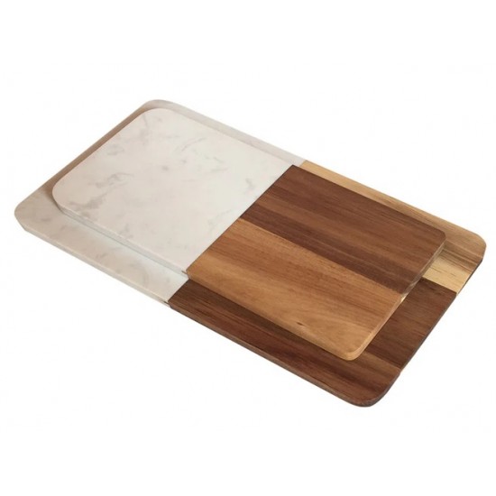 TABUA DE MAD E MARMORE BRANCO G